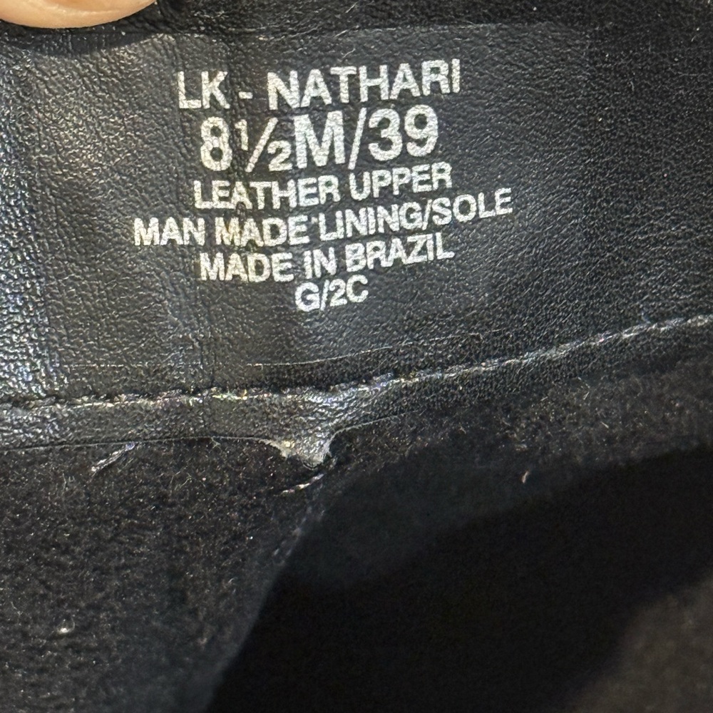 Women’s LUCKY BRAND Nathari Foldover black leather knee high boot- Size 8.5 - Picture 10 of 11